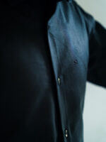 Mens Casual Shirts - 100% Cotton Black Shirt for Man - Image 5