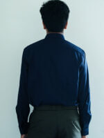 Mens Casual Shirts - 100% Cotton Blue Shirt for Man - Image 7