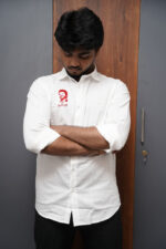 Mens Casual Shirts - 100% Cotton Vijay Shirt for Man (Red Embroidery) - Image 5