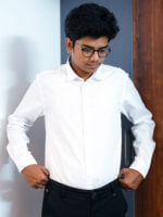 Mens Casual Shirts - 100% Cotton White Shirt for Man - Image 7