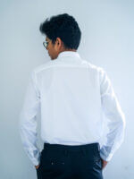 Mens Casual Shirts - 100% Cotton White Shirt for Man - Image 4