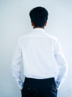 Mens Casual Shirts - 100% Cotton White Shirt for Man - Image 3