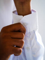 Mens Casual Shirts - 100% Cotton White Shirt for Man - Image 2