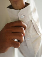 Mens Casual Shirts - 100% Cotton Off White Shirt for Man - Image 6
